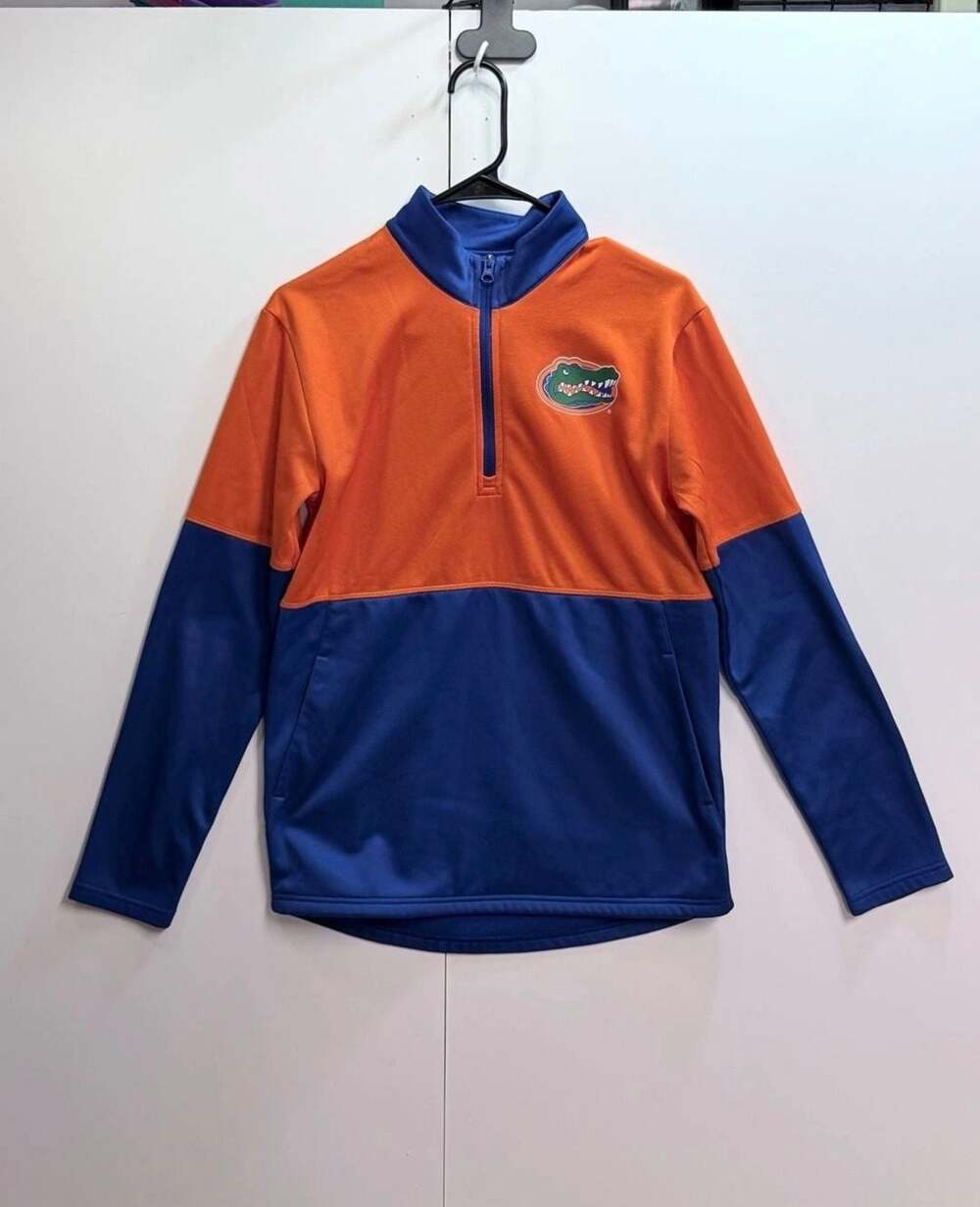 Gen 2 Florida Gators 1/2-Zip Pullover Jacket Orange Blue Youth X-Large